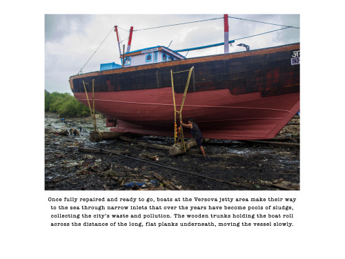 Preparations for the fishing season, Versova, Mumbai.